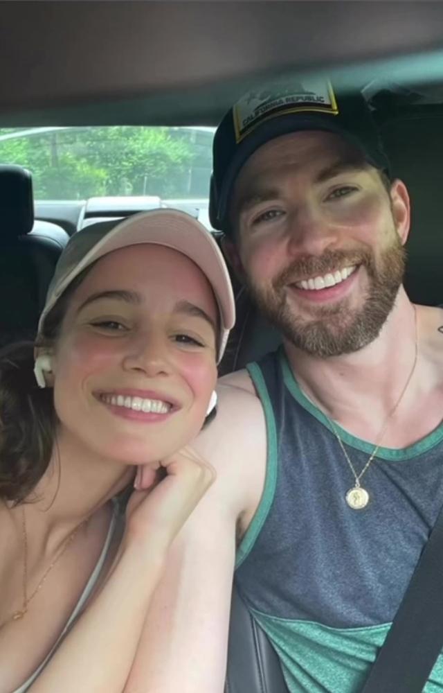Dressed in their casual best and looking lovely, Chris Evans and Alba Baptista gave major couple goals